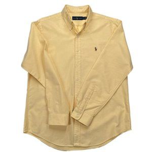 Canary Polo Ralph Lauren Classic Fit Long Sleeve Shirt - Sz L (New Condition)
